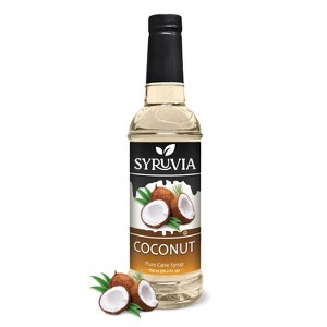 Syruvia Coconut Syrup - 25.4 fl oz. Premium Flavoring Syrup For Coffee - 1 of 4
