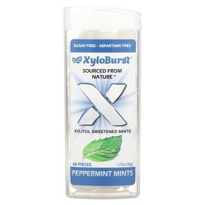 Xyloburst, Xylitol Sweetened Mints, Peppermint, 60 Pieces - 1 of 2