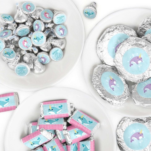 Big Dot Of Happiness Narwhal Girl Under The Sea Baby Shower Or Birthday Party Candy Favor Sticker Kit 304 Pieces Target