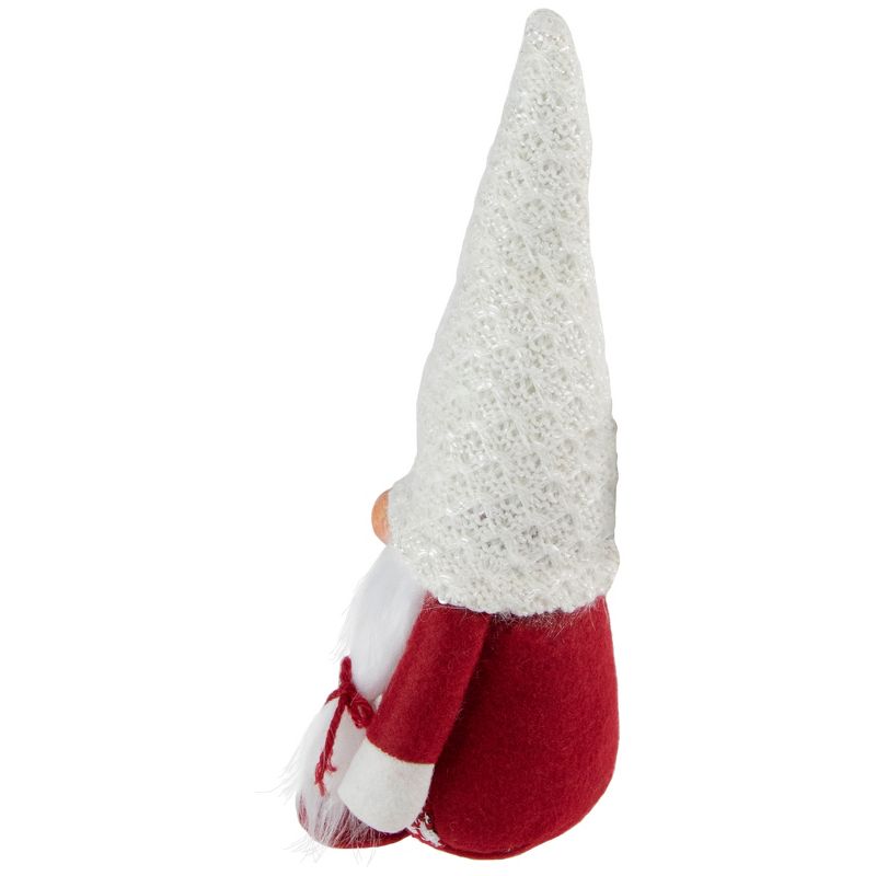 Northlight 10" Red and White Nordic Girl Gnome Christmas Decoration, 5 of 6