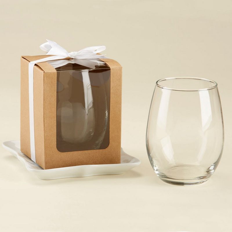 Kate Aspen 9 and 15 oz. Glassware Gift Box with Ribbon, 5 of 9