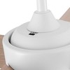 YUHAO 44 in. Indoor Modern Contemporary Matte White Plywood Blades Reversible DC Motor Ceiling Fan with Light and Remote Control - 4 of 4