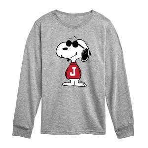 Boys' - Peanuts - Joe Cool Pose Long Sleeve Graphic T-Shirt - 1 of 4