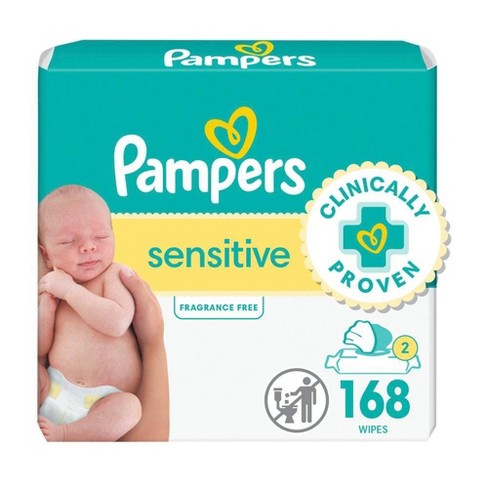 Target pampers sensitive wipes on sale