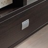 60" Wood Modern TV Stand Cabinet with Curved Legs, One Drawer, and Divided Shelf with Two Cubbies for Living Room and Bedroom - 2 of 4
