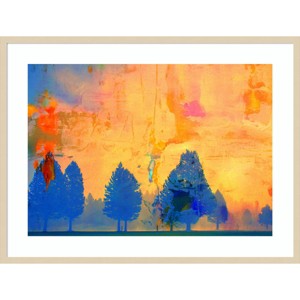 41" x 31" Cold Fire by Alex Caminker Wood Framed Wall Art Print - Amanti Art: Giclee Printed, Hardwood Frame, Wire Mounted - 1 of 4