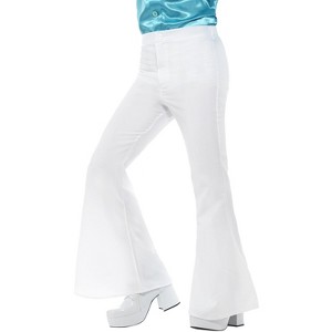Smiffy Flared Trousers Men's Costume (White) - 1 of 1