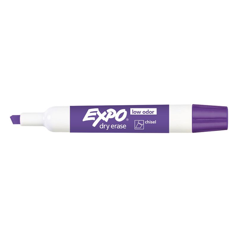 EXPO Dry Erase Marker Low Odor Chisel Tip Purple 80008, 2 of 3