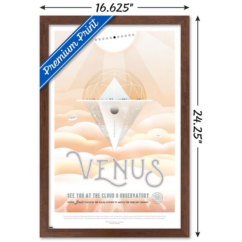 Trends International NASA - Venus Travel Poster Framed Wall Poster Prints, 3 of 7