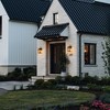 C Cattleya 3-Light Black Outdoor Wall Light with Glass Shade - 4 of 4