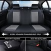 Coverado Car Seat Covers, Front and Rear Waterproof Faux Leather Auto Seat Protectors with Lumbar Support - 4 of 4