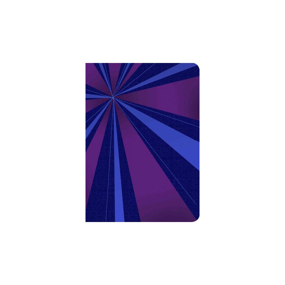 Santa Biblia / Holy Bible : Reina-Valera 1960, rayos de azul/violeta, simil piel / Blue Rays/Purple