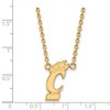Black Bow Jewelry 14k Yellow Gold Cincinnati Bearcats NCAA Necklace 18 Inch - 2 of 4