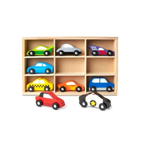 Wooden store car playset