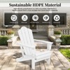 Hyleory HDPE Outdoor Folding Chair with Cloud-Shaped Backrest, Portable Patio Seating - 2 of 4