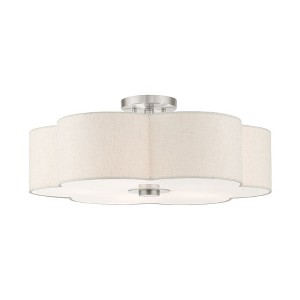 Livex Lighting Solstice 5 - Light Semi-Flush Mount in  Brushed Nickel - 1 of 1