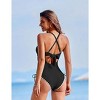 AI'MAGE Women One Piece Swimsuit 2025 Tummy Control Cutout Bathing Suit Wrap Tie Back Swimwear Shell Stitched - 2 of 3