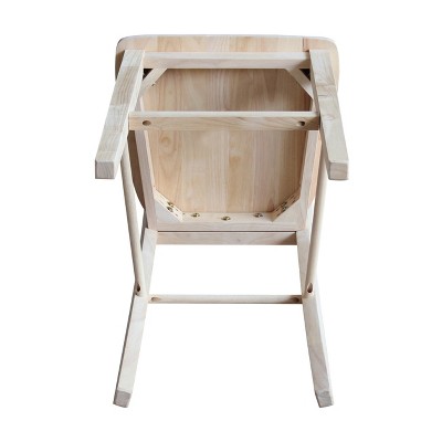 Madrid 30-Inch Unfinished Parawood Bar Stool
