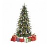 7.5ft Prelit Slim Fraser Grande Christmas Tree With Remote Control Artificial Hinged Drooping Pencil Holiday Christmas Tree - 3 of 4
