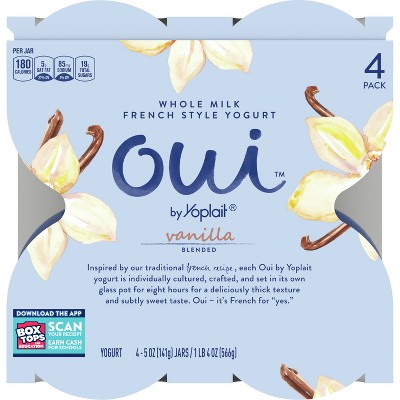 Oui by Yoplait Vanilla Flavored French Style Yogurt - 4ct/5oz Jars_6