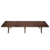 LeisureMod 72" Mid-Century Slatted Wood Entry Bench, Walnut - 4 of 4