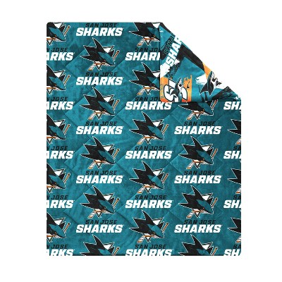 NHL San Jose Sharks 50" x 60" Two Sided Plush Throw Blanket