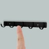 Unique Bargains Bathrooms Coat Rack Wall Hooks for Hanging Hat Rack Towel - 4 of 4