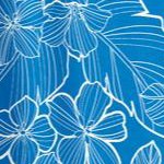turq blue floral