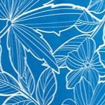 turq blue floral