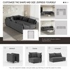 YOOCOZZ Chenille Sectional Sofa with Modular Design and Pillows - 4 of 4