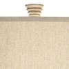 Pacific Coast Lighting Adelis 31" Tall Large Geometric Modern End Table Lamp Beige Faux Bleached Wood Finish Single Living Room Bedroom Bedside House - 3 of 4