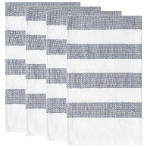 Unique Bargains Cotton Absorbent Decorative Kitchen Towels Sets 17" x 27" - 1 of 4