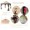 11x 11Ft PopUp Gazebo Canopy, 2-Tier Roof Event Tent with 4 Sandbags for Outdoor Patio Backyard Garden Camping - 4 of 4
