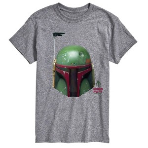 Men's - Star Wars - Boba Fett Helmet Short Sleeve Graphic T-Shirt - 1 of 4
