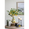 Dexmalle Round Wooden Pedestal Tray with Black Detailing and Sculptural Stand - 3 of 4