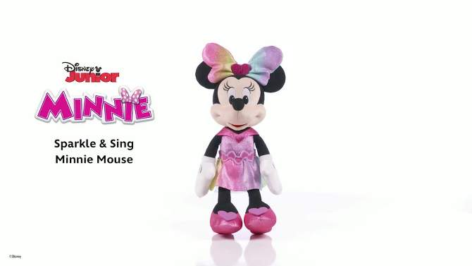 Disney Junior Sparkle &#38; Sing Minnie Mouse Plush, 2 of 13, play video