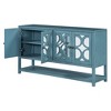 NicBex Elegant Retro Entryway Table with Mirrored Doors Console Table Narrow Side Table for Living Room, Dining Room - 2 of 4