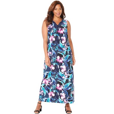 Catherines Women's Plus Size Terrace Ridge Maxi Dress