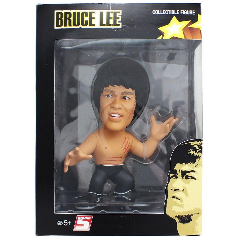 Round 5 Bruce Lee Enter The Dragon 5" Vinyl Figure Shirtless, 1 of 3