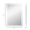 FONTOI Dimmable Bathroom Vanity Mirror Touch Control Adjustable Lighting Wall Mounted Modern Functional Design, Silver, 31.5"*23.5"*1.5" - 2 of 4