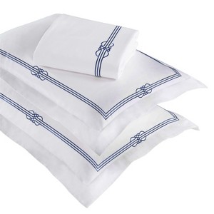Cotton Gold Embroidered 3 Piece Duvet Cover Set by Blue Nile Mills - 1 of 4