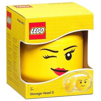 Room Copenhagen LEGO Large 9 x 10 Inch Plastic Storage Head | Winking