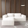 WJShome Modular Sectional Sofa Couch,82.62" Cloud Sofa with Ottoman,Minimalist LoveSofa Wide Deep Seat Convertible Couches for Living Room, Office - 4 of 4