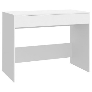 vidaXL Desk White 39.8"x19.7"x30.1" Engineered Wood - 1 of 1