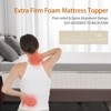Dyonery 3 "Extra Firm Mattress Topper, Pain Relieving Foam Bed Topper for Extra Support, High-Density Foam Mattress Pad with Removable Cover, No Smell - 3 of 4