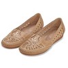 Collections Etc Cut-Out & Embroidered Slip-On Shoes with Arch Support - 2 of 4