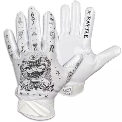 Battle Sports Alien Youth Football Receiver Gloves