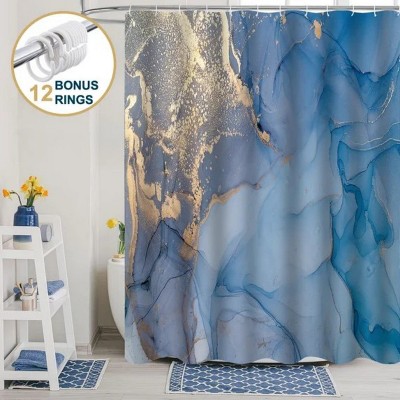 LunaLulinlk Shower Curtain with Hooks – Heavy-Duty Mold/Mildew-Resistant