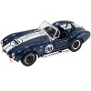 Shelby Cobra 427 S/C #98 Blue Metallic with White Stripes "Shelby Collectibles" Series 1/64 Diecast Model Car by ACME - 2 of 3