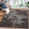Vintage 8x10 Machine Washable Area Rug Non-Slip Non-Shedding Distressed Carpet Low Pile Indoor Foldable Printed Floral Rug for Living Room Bedroom - 4 of 4